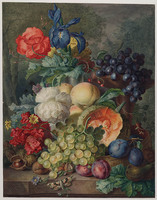 Z 008
<br/>
Stilleven met bloemen, vruchten en noten
<br/>
<em>Os, Georgius Jacobus Johannes van (1782-1861)</em>